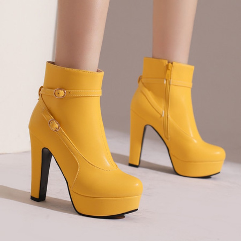 Winter Ethnic Fashion For Women - Fashion Platform Boots Women Sexy Rivets