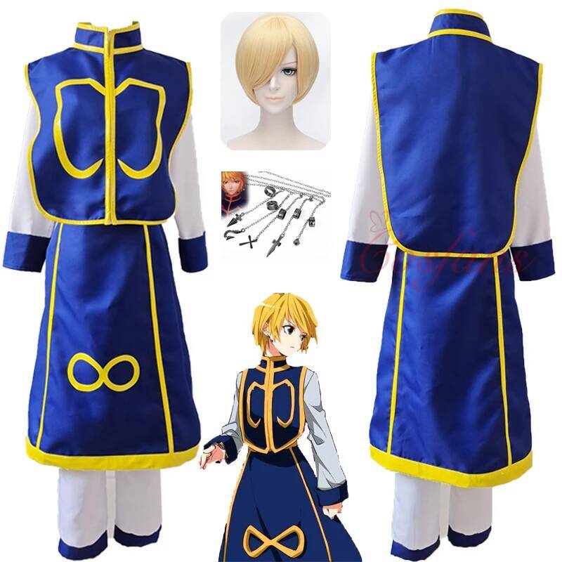 Kurta Men Cotton - Anime Hunter X Hunter Cosplay Kurapika