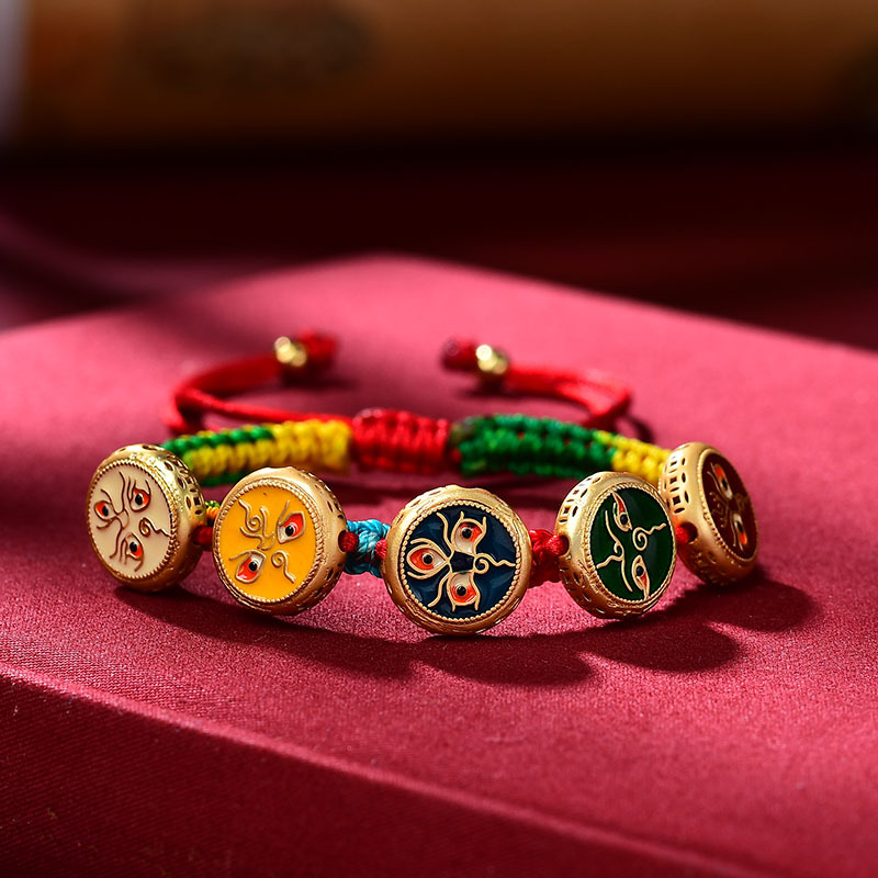 Ethnic Fashion Way - Tibetan Bracelet Hand Woven Rope Gradient
