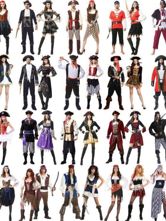 Ethnic Fashion Brand - Adult Halloween Performance Pirate Costume Chinese