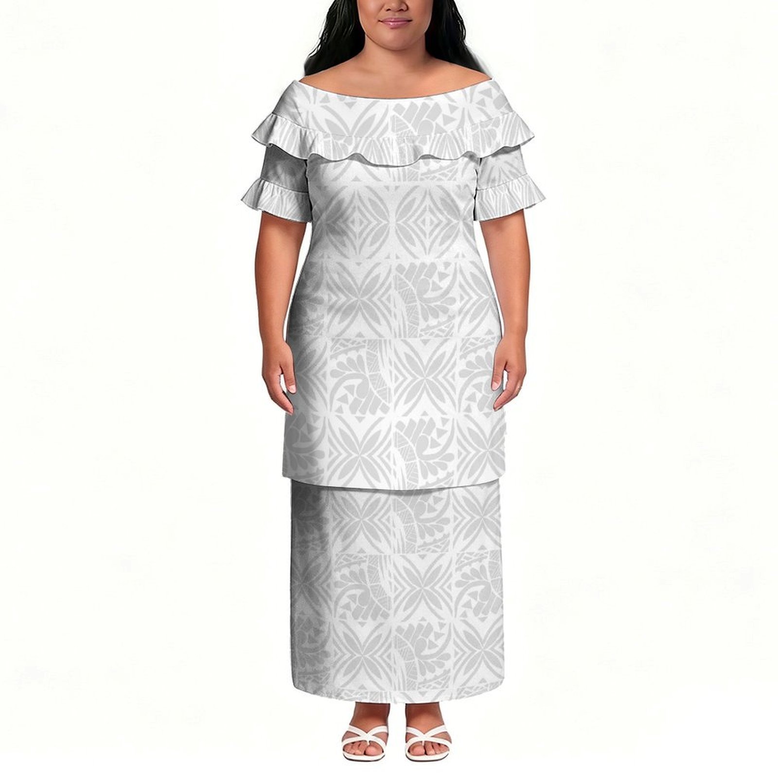 Ethnic Style Dresses - Newly Designed Women'S Short-Sleeved Dress With