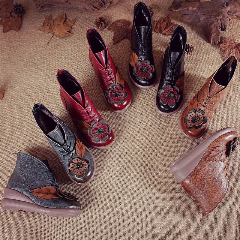 Winter Ethnic Fashion For Women - Xiuteng Mới Thời Trang Da Thật