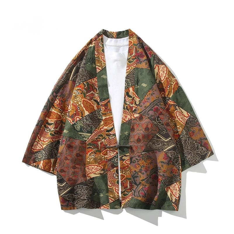 Ethnic Fabric - Ethnic Style Print Yukata Men Women