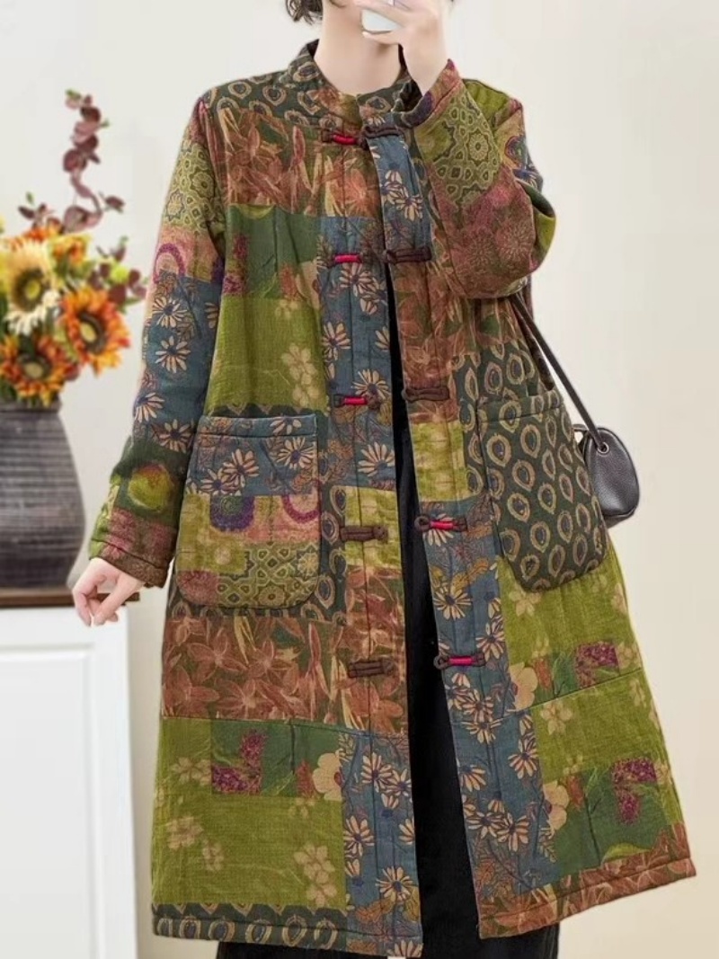 Ethnic Style Retro Floral Plat - đánh giá và giá Winter Ethnic Fashion For Women