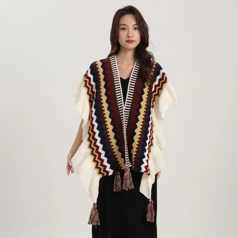Bohemia Shawl Women Mohair Kni - đánh giá và giá Winter Ethnic Fashion For Women