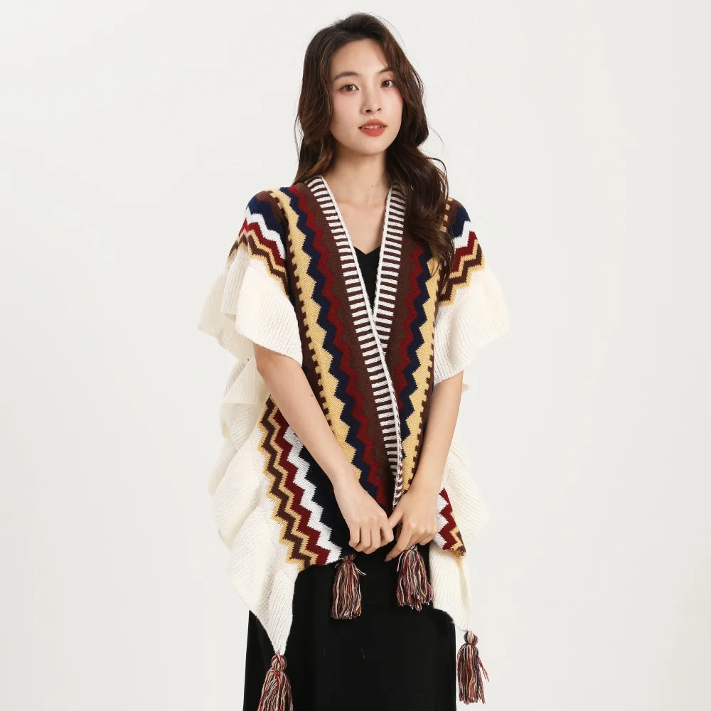 Bohemia Shawl Women Mohair Kni - đánh giá và giá Winter Ethnic Fashion For Women