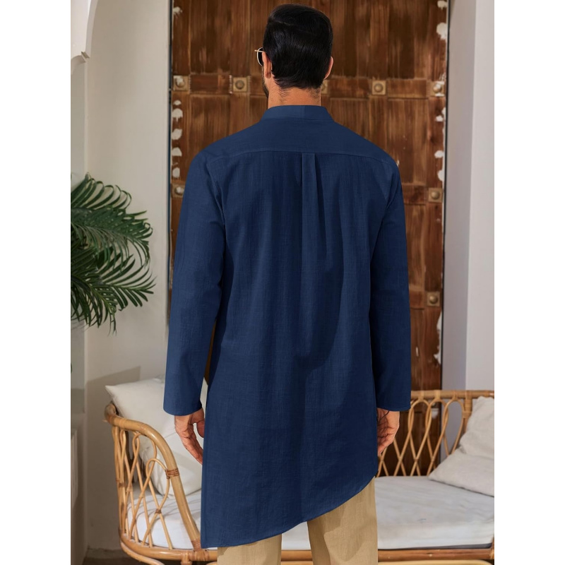 Mens Kaftan Robe Thobe Cotton  - đánh giá và giá Kurta Men Cotton