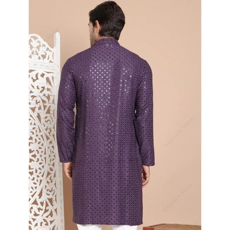 Indian Men's Kurta Tunic Cotto - đánh giá và giá Kurta Men Cotton
