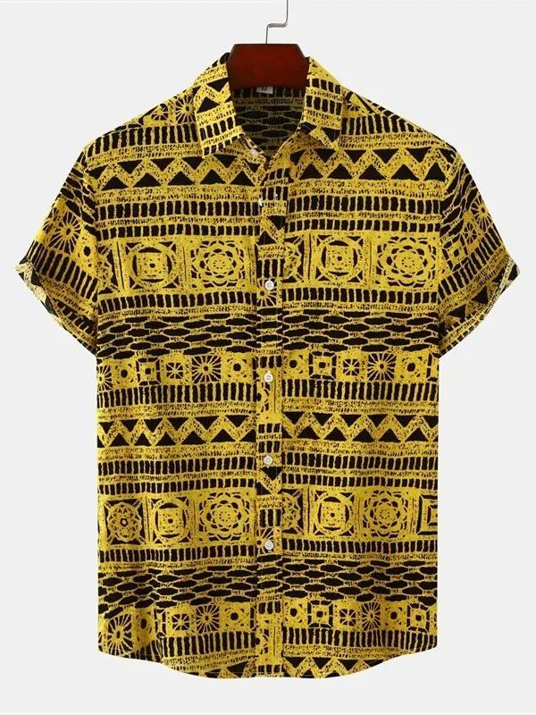 Men's Ethnic Style Short Sleev - đánh giá và giá Urban Ethnic Fashion