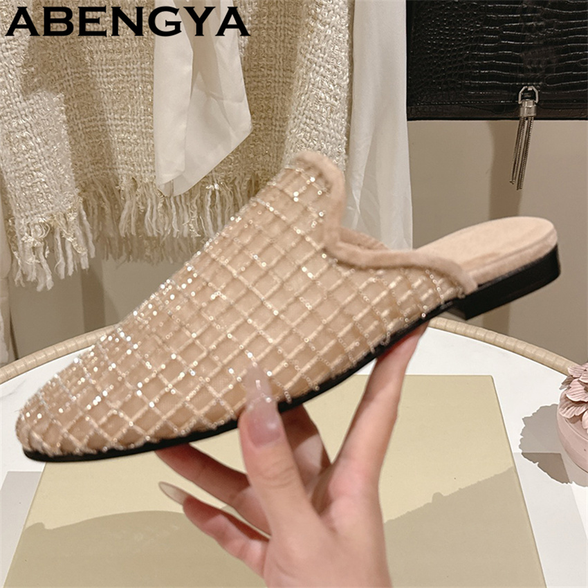 Shiny Lace Mesh Round Toe Flat - đánh giá và giá The Ethnic Fashion