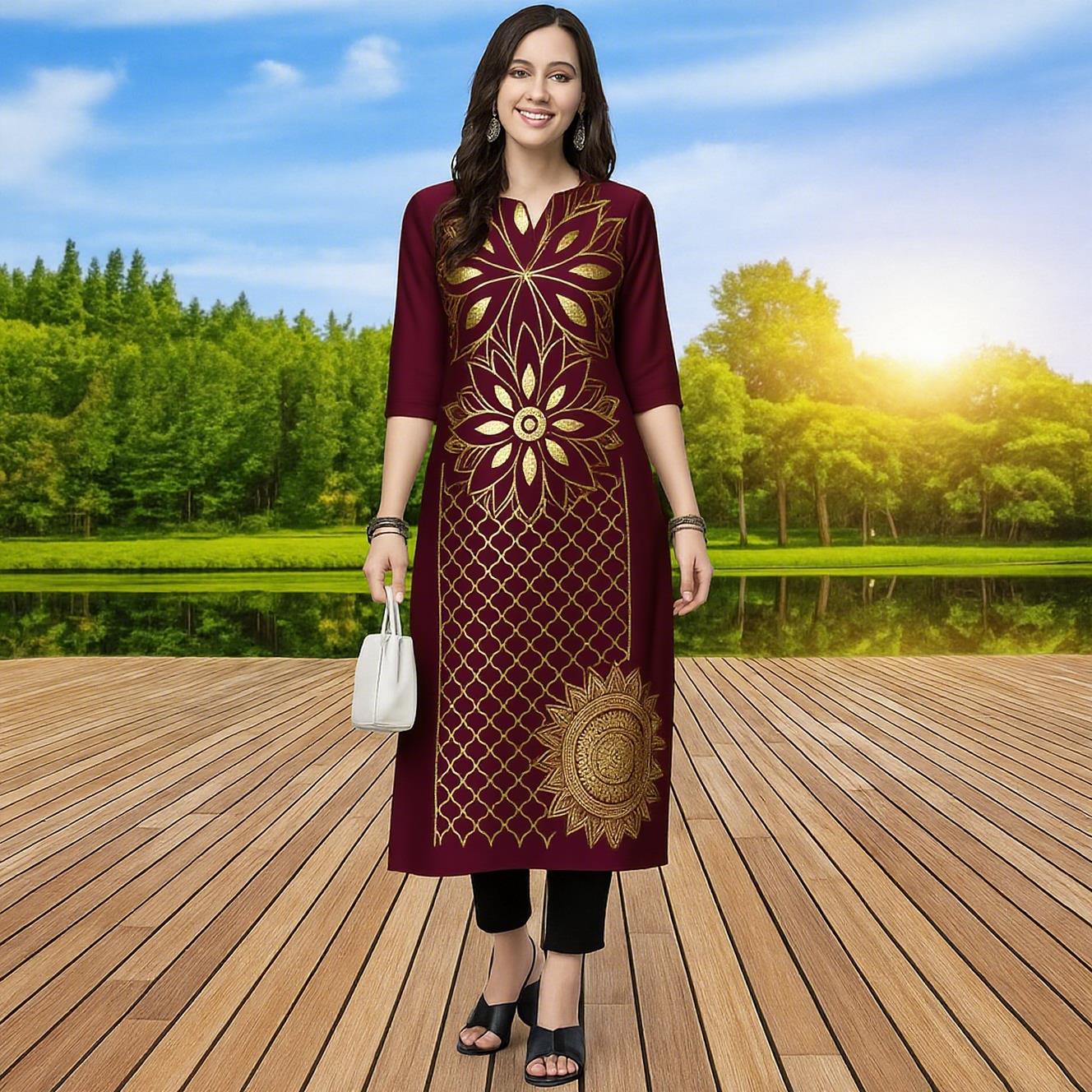 Muslim Kurtta Women's Fashiona - đánh giá và giá Ethnic Fashion Kurtis