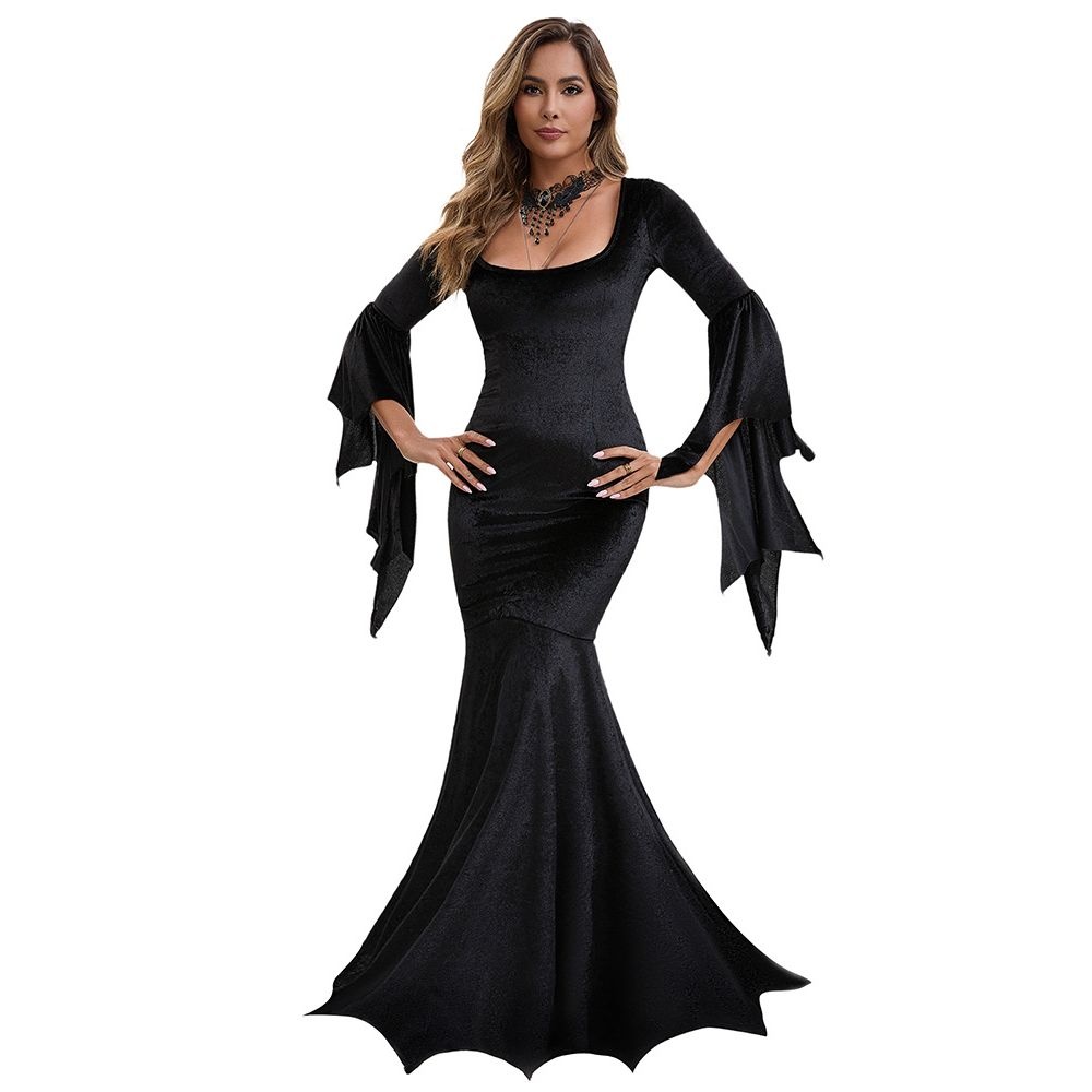 Gothic  Bat Witch Long Dress H - đánh giá và giá Ethnic Clothing & Online Fashion Store Khaadi Uk