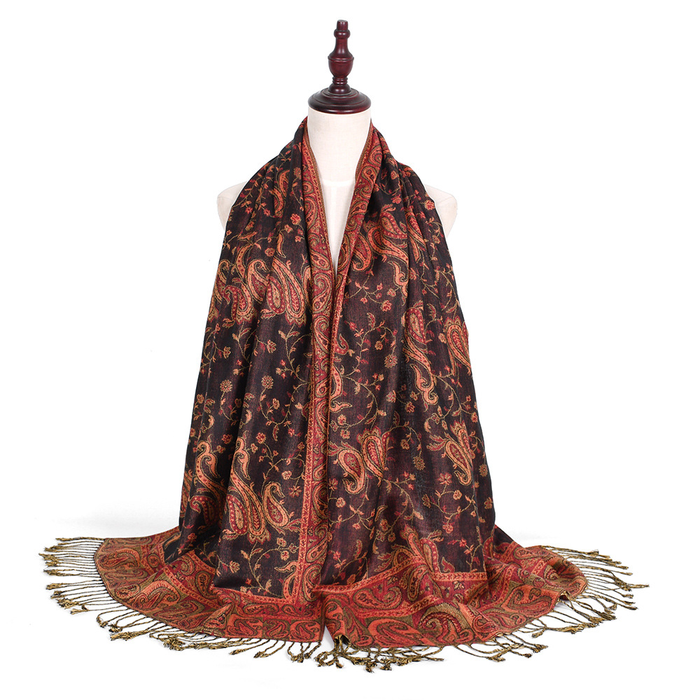 Pashmina Scarf Shawls Paisley  - đánh giá và giá Go Ethnic Fashion