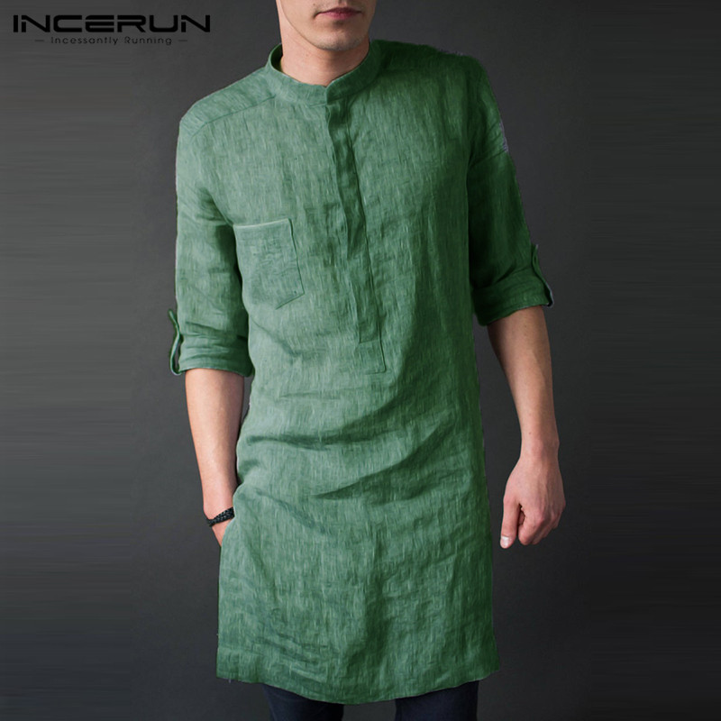 INCERUN Men's Long Sleeve Midi - đánh giá và giá Kurta Men Cotton