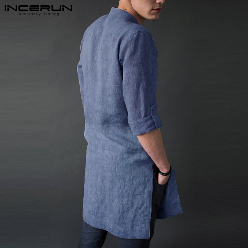 INCERUN Men's Long Sleeve Midi - đánh giá và giá Kurta Men Cotton
