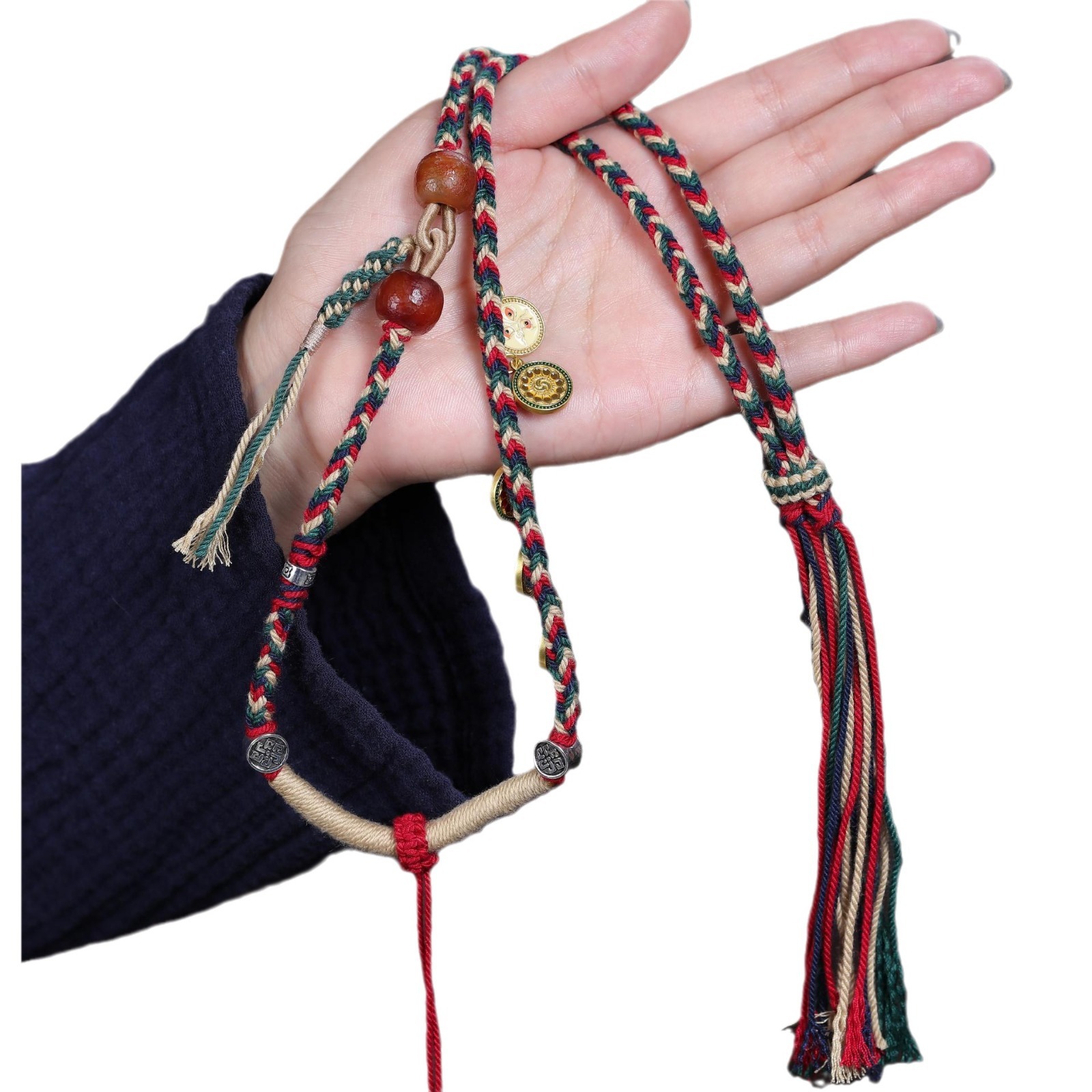 Tibetan Five Way Colorful Pend - đánh giá và giá Ethnic Fashion Way