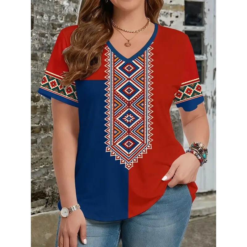 Ethnic style t-shirts with 3D  - đánh giá và giá Y2K Ethnic Fashion