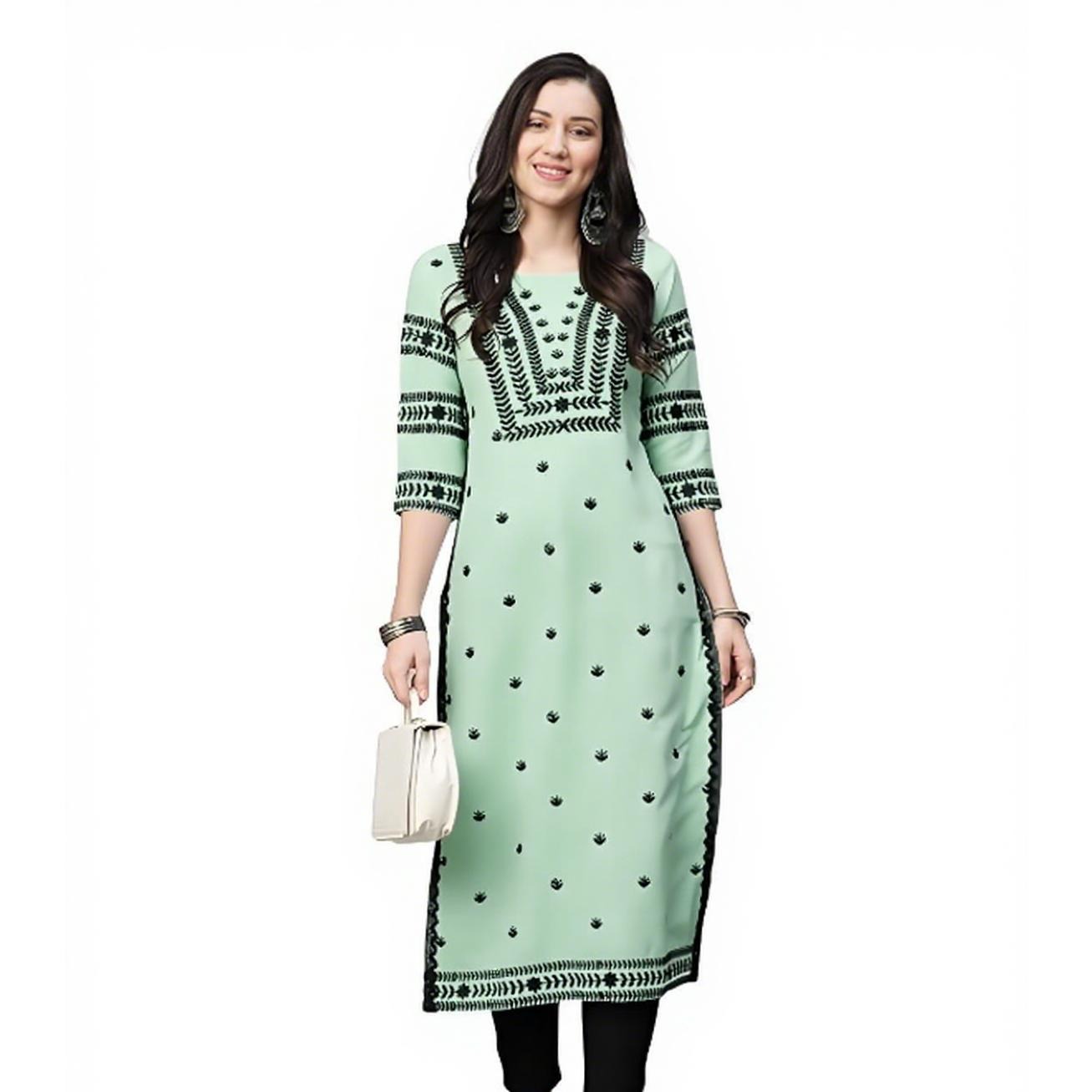 Muslim Kurt Flowers Women's Fa - đánh giá và giá Ethnic Fashion Kurtis