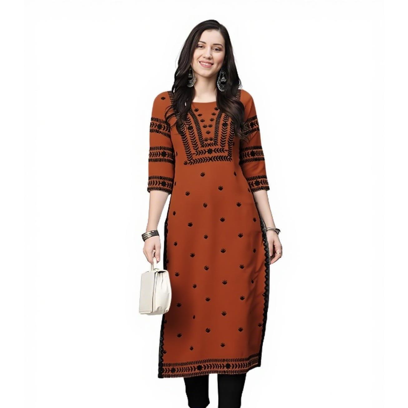 Muslim Kurt Flowers Women's Fa - đánh giá và giá Ethnic Fashion Kurtis