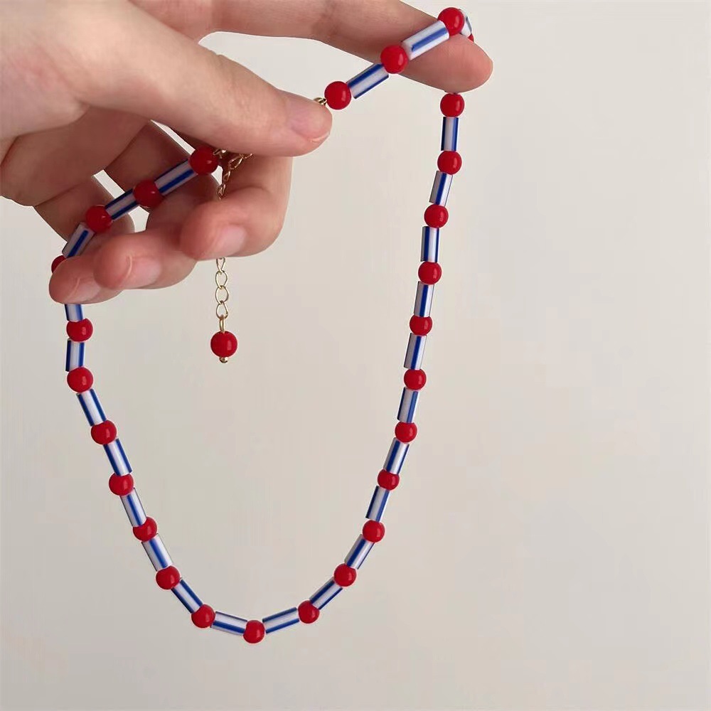 Fashion Colorful Beaded Neckla - đánh giá và giá Y2K Ethnic Fashion