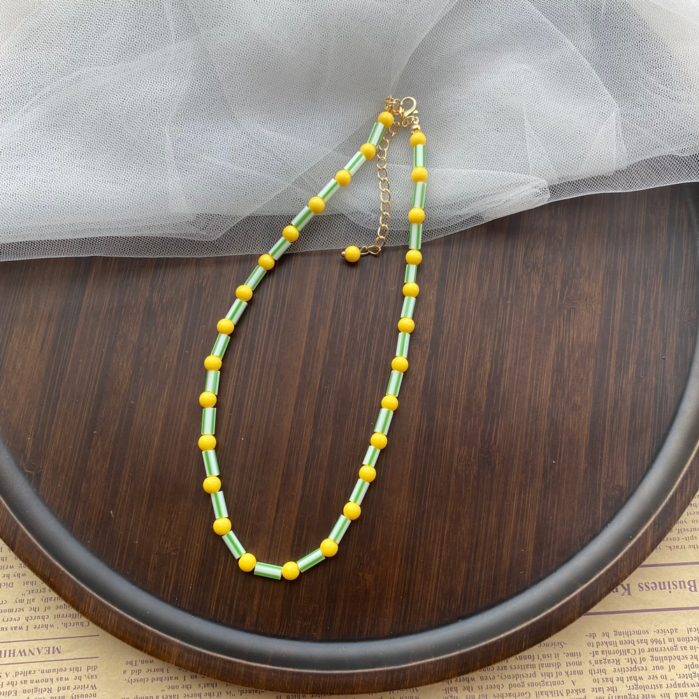Fashion Colorful Beaded Neckla - đánh giá và giá Y2K Ethnic Fashion