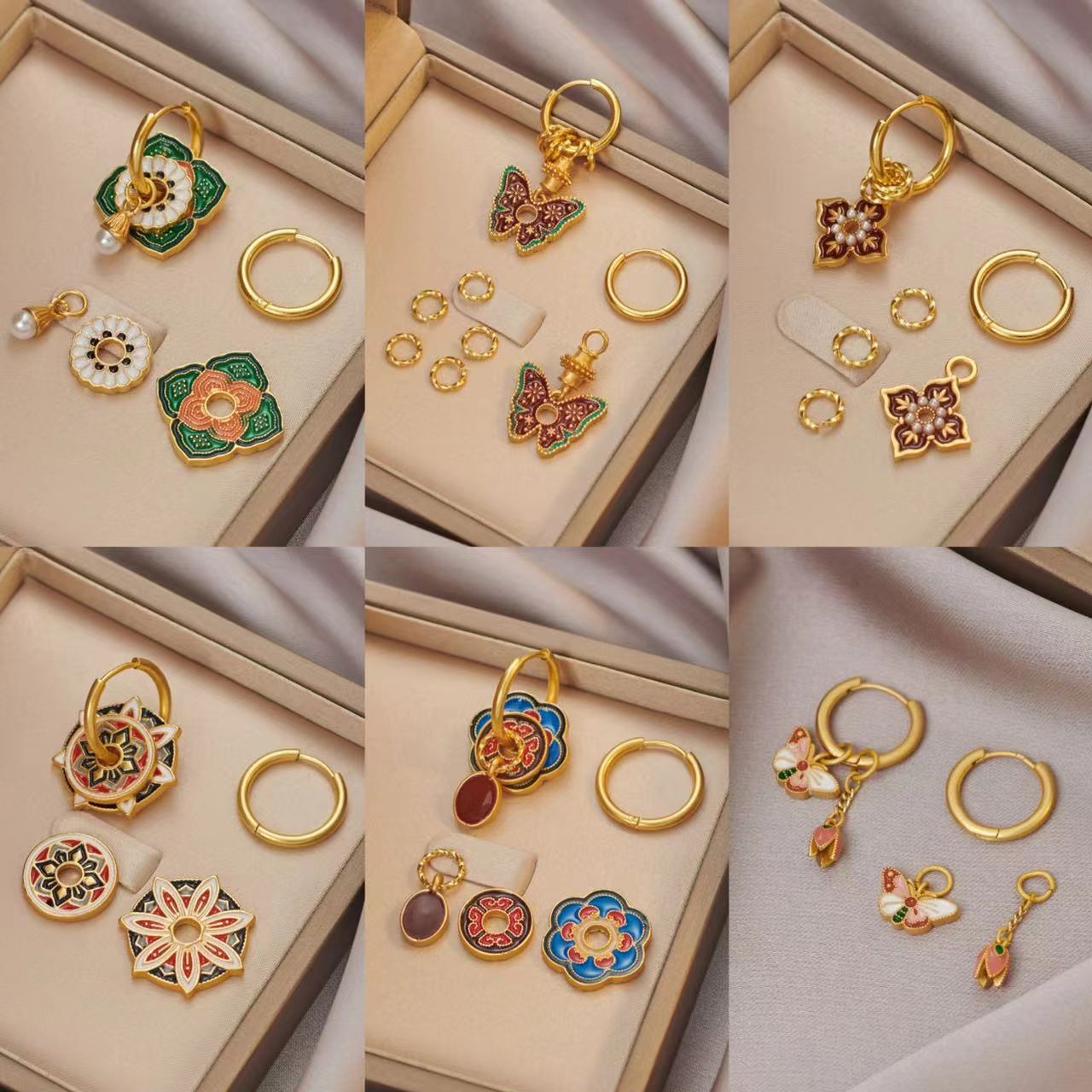 Vintage Chinese Colorful Ename - đánh giá và giá Ethnic Fashion Way