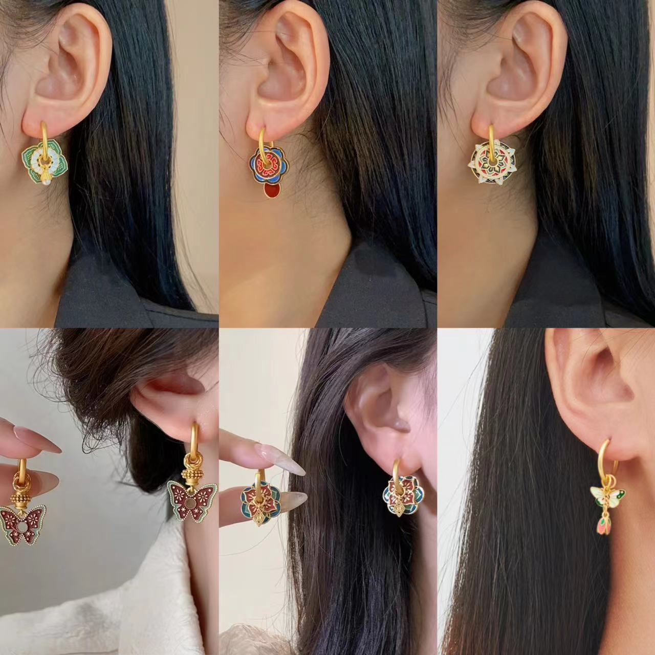 Vintage Chinese Colorful Ename - đánh giá và giá Ethnic Fashion Way