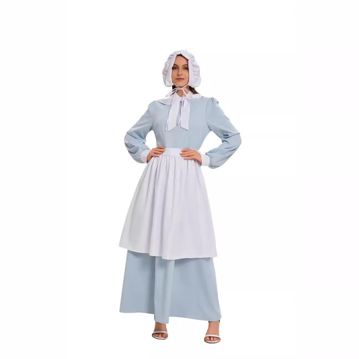 Blue Halloween COS Dress with  - đánh giá và giá Ethnic Style Dresses