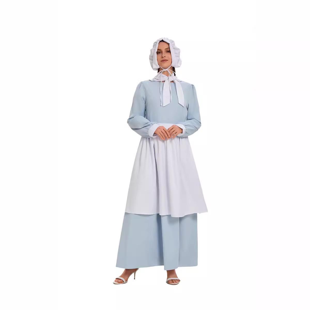 Blue Halloween COS Dress with  - đánh giá và giá Ethnic Style Dresses