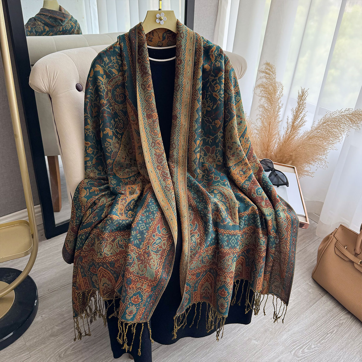 2025 Tassel Blanket Design Eth - đánh giá và giá Winter Ethnic Fashion For Women