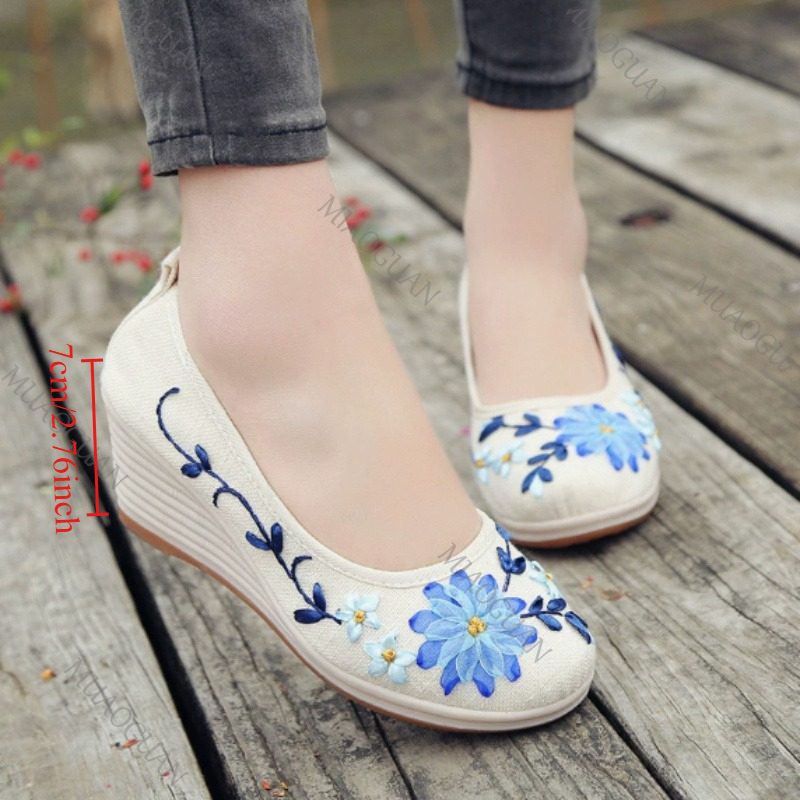 Embroidered Women Comfort Wedg - đánh giá và giá The Ethnic Fashion