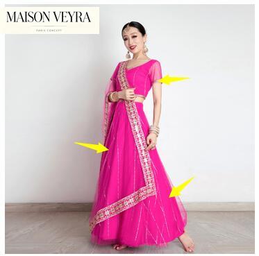 India Women's Saree Embroidery - đánh giá và giá Saree Georgette Women