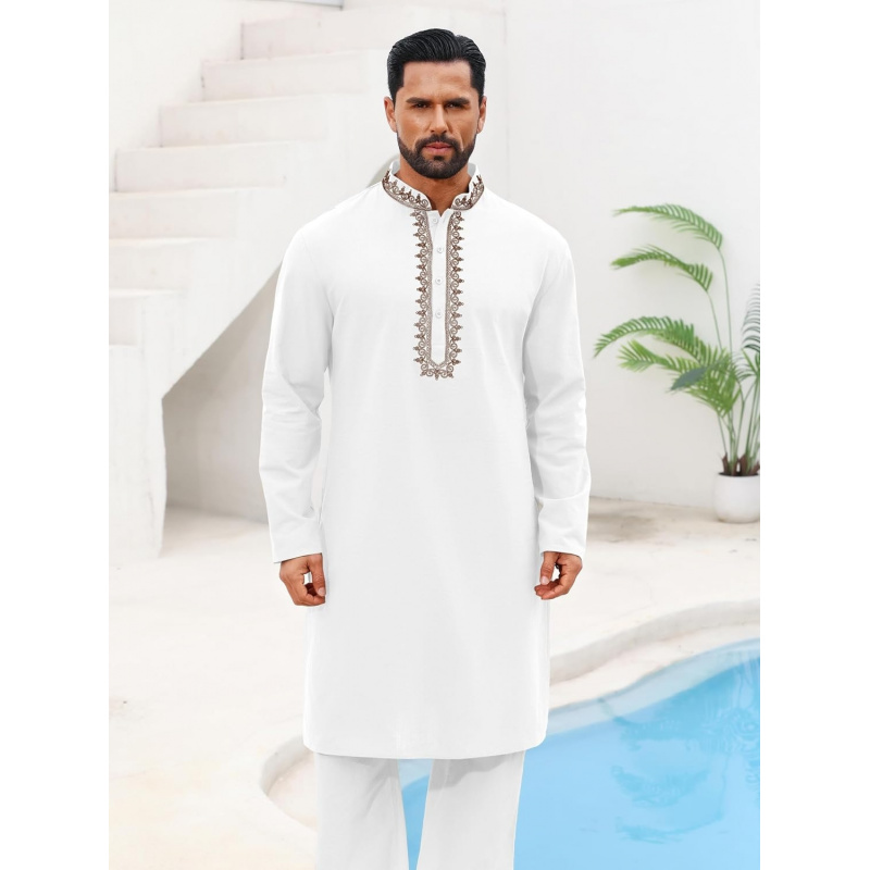 Mens Kaftan Thobe Cotton Henle - đánh giá và giá Kurta Men Cotton