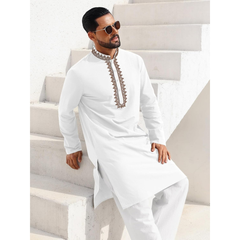 Mens Kaftan Thobe Cotton Henle - đánh giá và giá Kurta Men Cotton