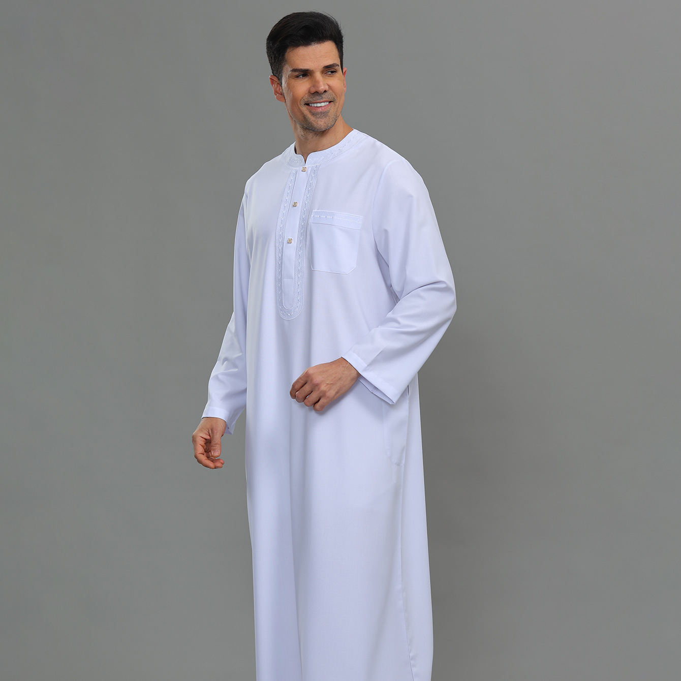 Mens Kaftan Thobe Button Down  - đánh giá và giá Kurta Men Cotton