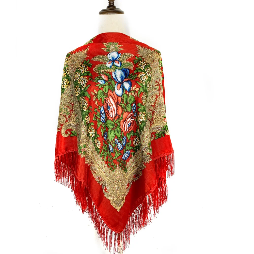 130*130cm Ethnic Style Russian - đánh giá và giá Winter Ethnic Fashion For Women