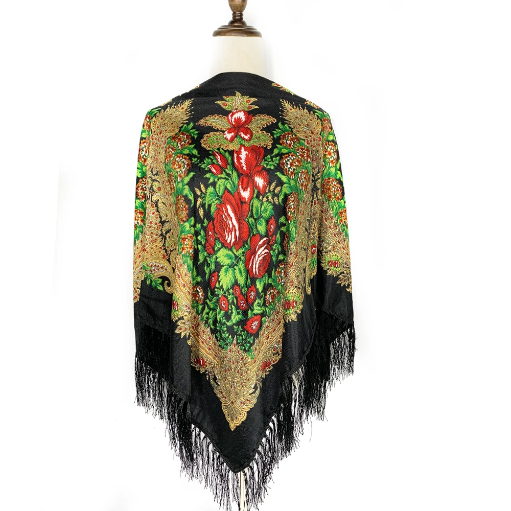 130*130cm Ethnic Style Russian - đánh giá và giá Winter Ethnic Fashion For Women
