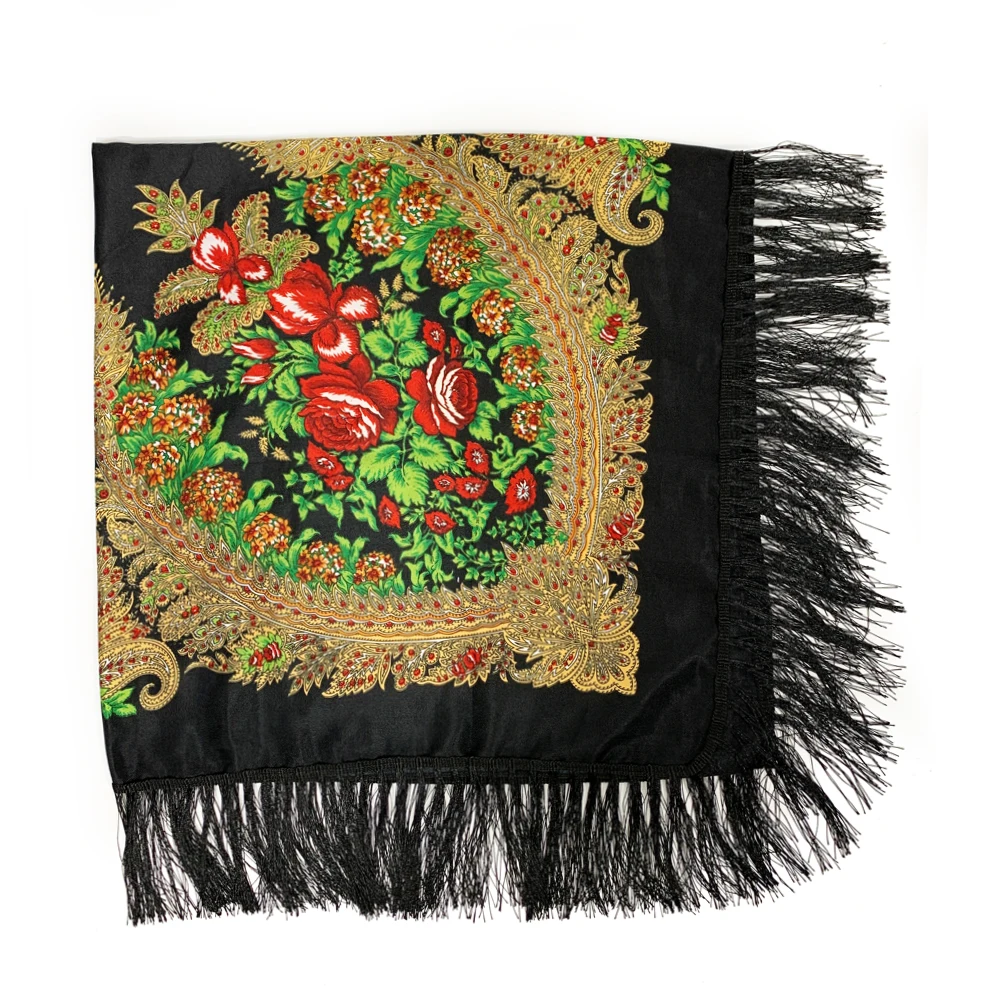 130*130cm Ethnic Style Russian - đánh giá và giá Winter Ethnic Fashion For Women