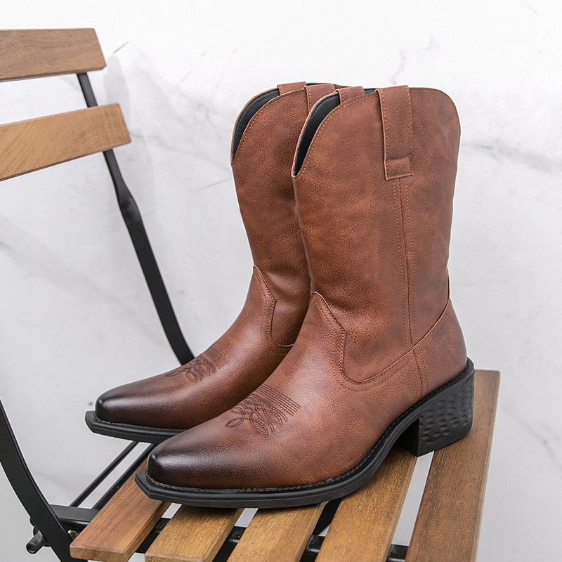 Men Boots Classic Embroidery W - đánh giá và giá The Ethnic Fashion