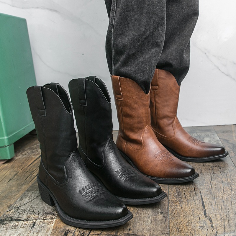 Men Boots Classic Embroidery W - đánh giá và giá The Ethnic Fashion