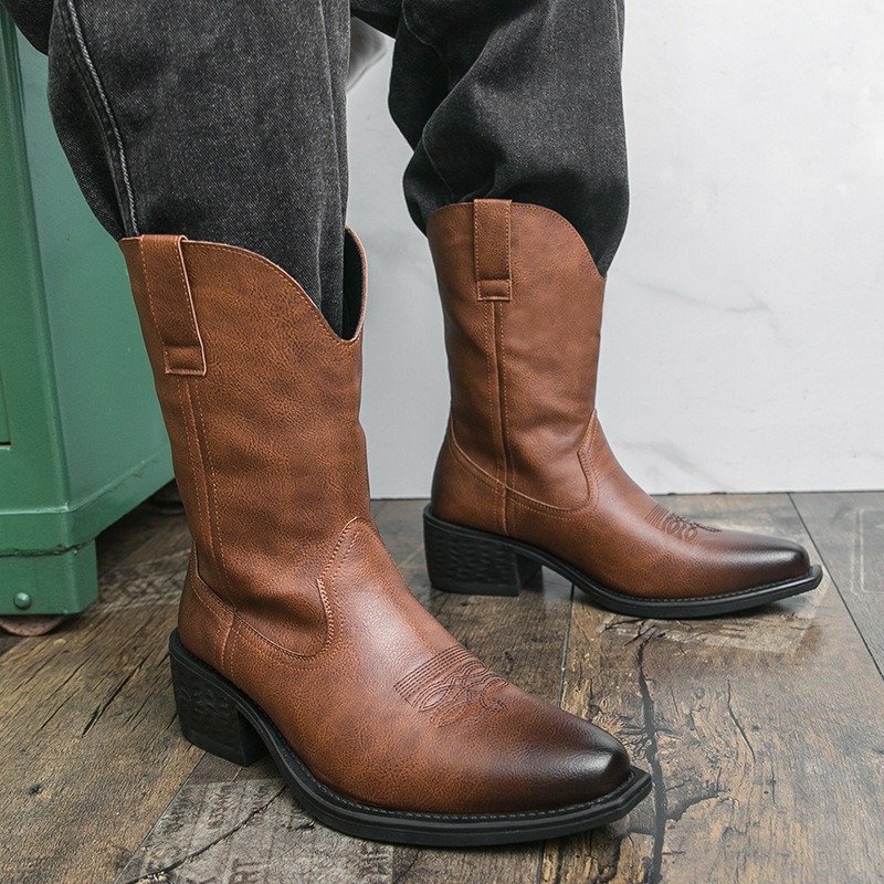 Men Boots Classic Embroidery W - đánh giá và giá The Ethnic Fashion