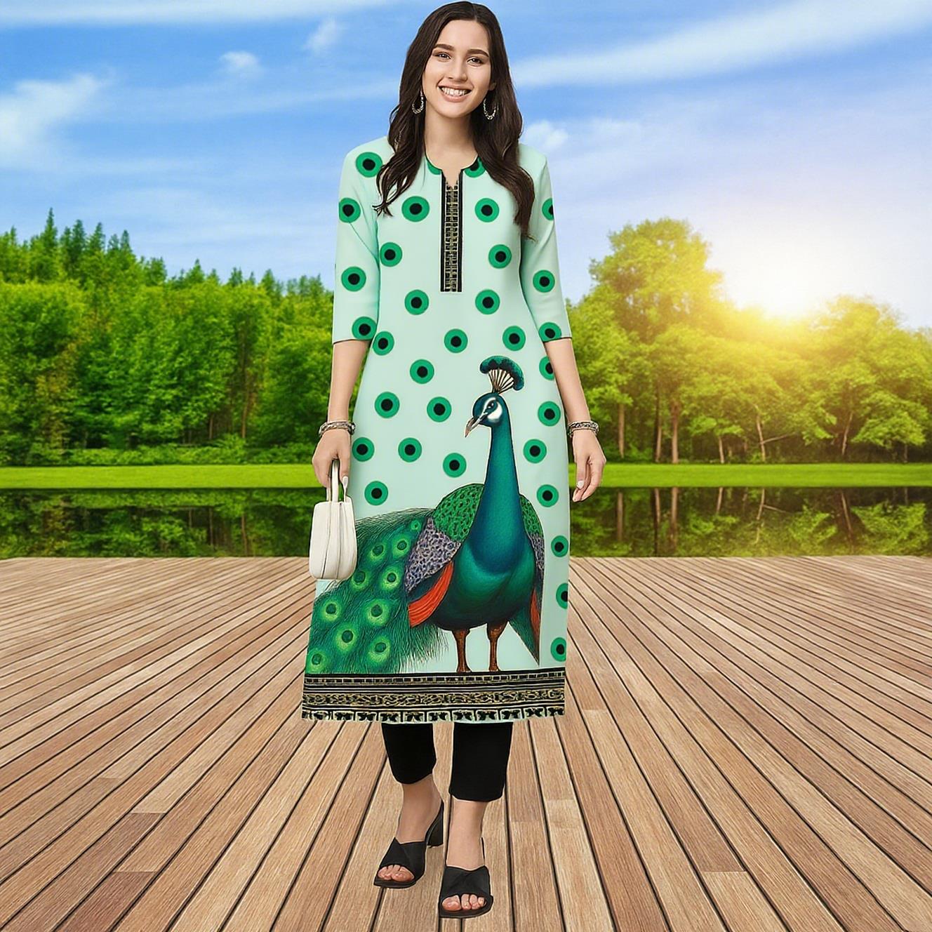 Muslim Kurt Women Casual Fashi - đánh giá và giá Ethnic Fashion Kurtis