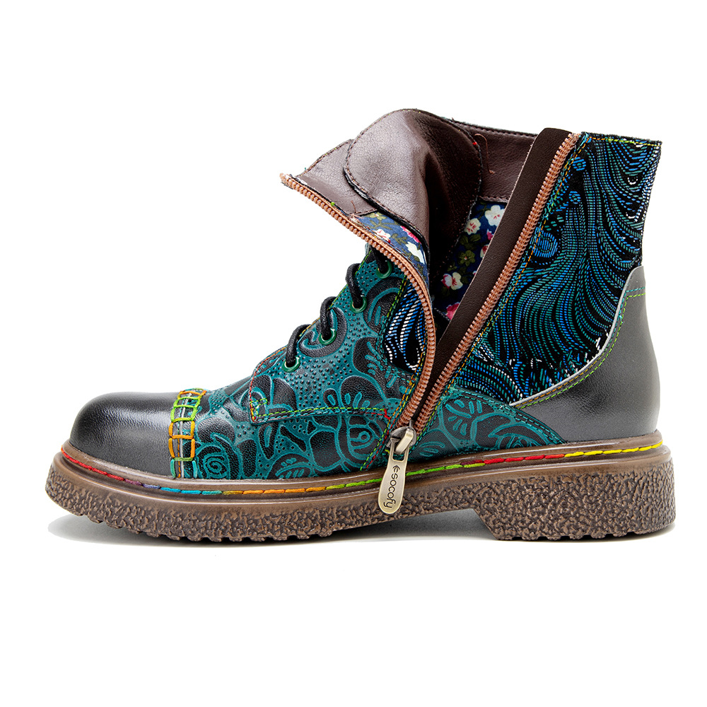 Socofy Raffan winter Ankle Lad - đánh giá và giá Ethnic Fabric