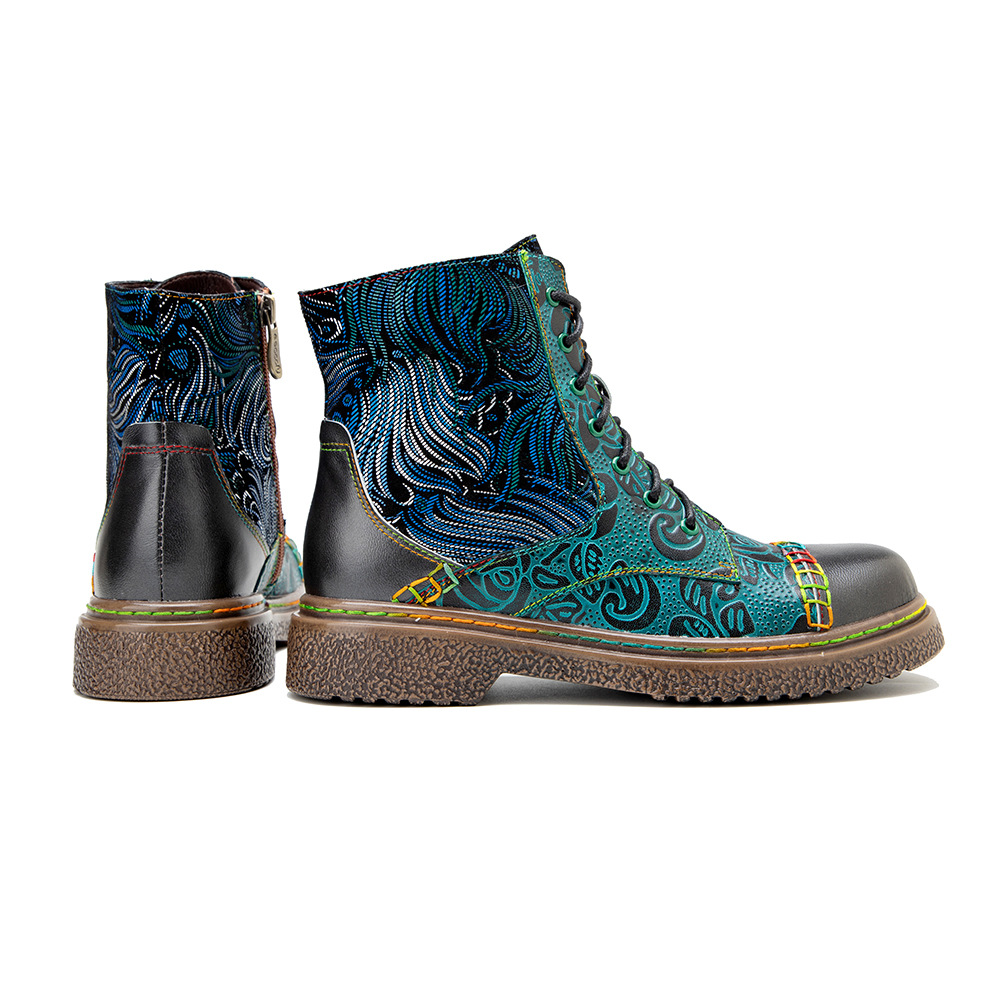 Socofy Raffan winter Ankle Lad - đánh giá và giá Ethnic Fabric