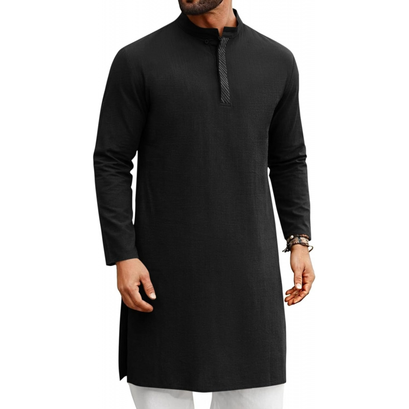 Mens Kaftan Thobe Long Sleeve  - đánh giá và giá Kurta Men Cotton
