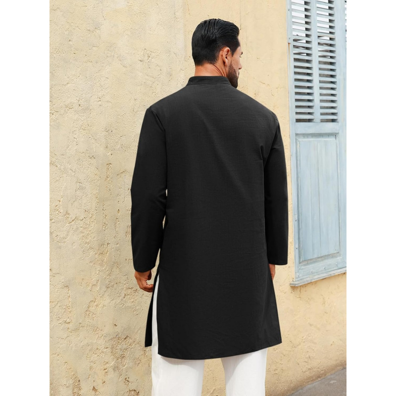 Mens Kaftan Thobe Long Sleeve  - đánh giá và giá Kurta Men Cotton