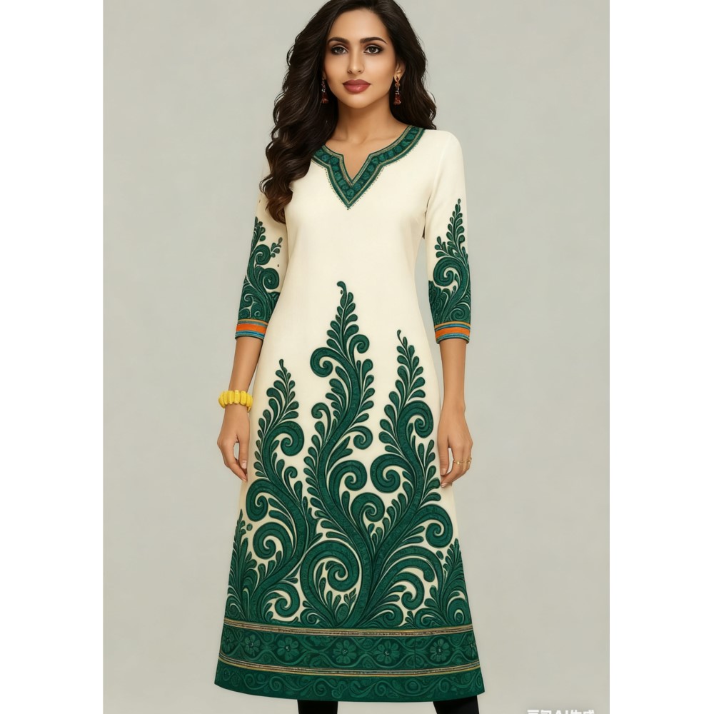 Muslim Kurt Flowers Women's Fa - đánh giá và giá Ethnic Fashion Kurtis