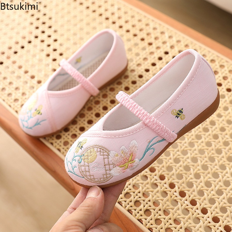New Children Hanfu Flat Shoes  - đánh giá và giá Ethnic Style Dresses
