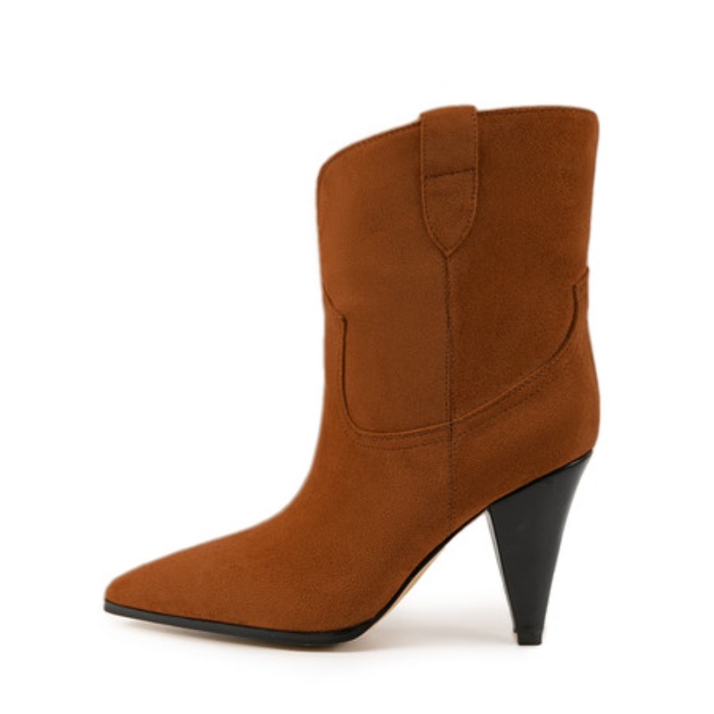 Bicolor Spike Heels Pull On Fa - đánh giá và giá Winter Ethnic Fashion For Women