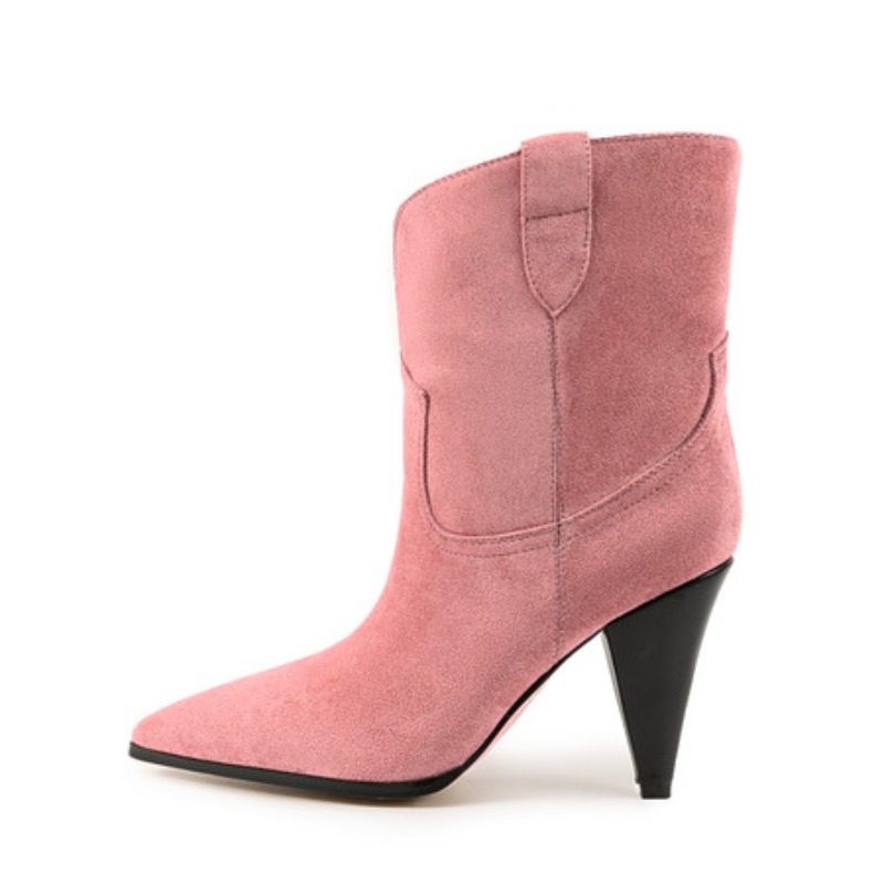 Bicolor Spike Heels Pull On Fa - đánh giá và giá Winter Ethnic Fashion For Women